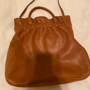 Loeffler Randall shoulder bag. Camel color